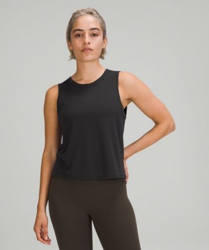 Lululemon Train to Be Tank Top Kadın Üstler Siyah Siyah | FVJX-50429