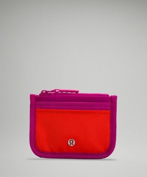 Lululemon True Identity Card Case Accessories Çantası Kırmızı Pembe | ZEUL-98401
