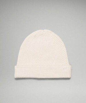 Lululemon Twist Knit Beanie Accessories Şapkalar Beyaz | LYQO-25086