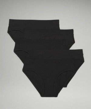 Lululemon UnderEase Bikini 5P Kadın İç Giyim Siyah | CQHE-01984