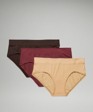 Lululemon UnderEase Hipster 3P Kadın İç Giyim Bordo Kahverengi | SUIO-69315