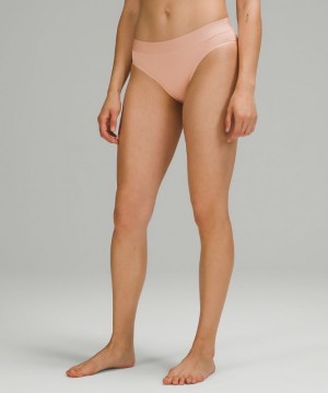 Lululemon UnderEase Mid-Rise Bikini Underwear Kadın İç Giyim Misty Shell | LVMZ-32196