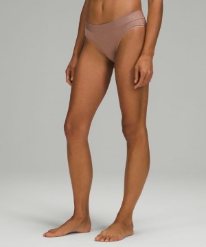 Lululemon UnderEase Mid-Rise Bikini Underwear Kadın İç Giyim Kahverengi | HJCN-68741