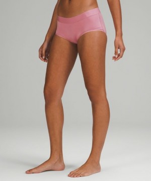 Lululemon UnderEase Mid-Rise Boyshort Underwear Kadın İç Giyim Pembe Gri Kahverengi | ZCXB-98603