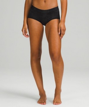 Lululemon UnderEase Mid-Rise Boyshort Underwear Kadın İç Giyim Camo Renkli Gri | KSBF-18205