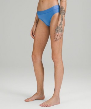 Lululemon UnderEase Mid-Rise Cheeky Bikini Underwear Kadın İç Giyim Mavi | OYDF-45730