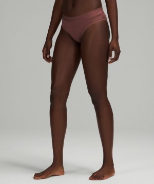 Lululemon UnderEase Mid-Rise Cheeky Bikini Underwear Kadın İç Giyim Smoky Topaz | JUPS-60971