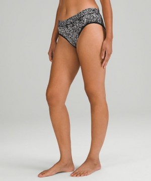 Lululemon UnderEase Mid-Rise Hipster Underwear Kadın İç Giyim Beyaz Siyah | XCWK-32906