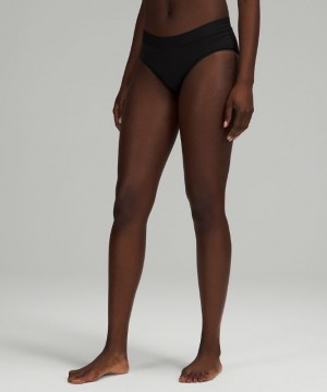 Lululemon UnderEase Mid-Rise Hipster Underwear Kadın İç Giyim Siyah | VRXT-47603