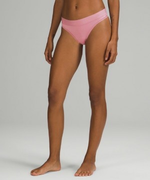 Lululemon UnderEase Thong Kadın İç Giyim Pembe Gri Kahverengi | XUTM-70629