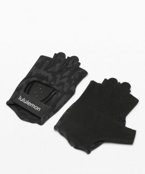 Lululemon Uplift Training Gloves Accessories Teçhizat Camo Siyah Renkli Siyah | XLBN-14502