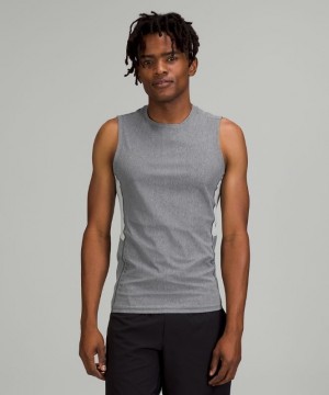 Lululemon Vital Drive Training Sleeveless Shirt Erkek Üstler Heathered Vapor | ZIKT-30462