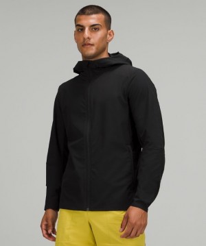 Lululemon Warp Light Jacket Packable Erkek Mont Siyah | SVHA-95762