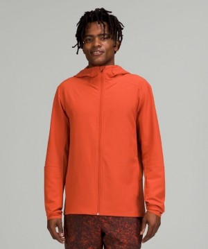 Lululemon Warp Light Jacket Packable Erkek Mont Turuncu | ZFVR-69803