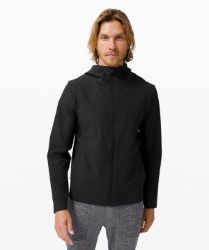 Lululemon Warp Lite Jacket Packable Erkek Mont Siyah | AONU-01486
