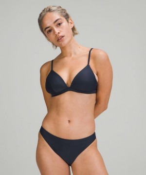 Lululemon Waterside Swim Top A/B Cup Kadın Mayo Lacivert | YXAK-01793