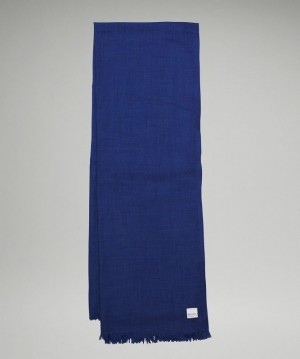 Lululemon Woven Wool Scarf Accessories Fular Heathered Night Sea | CUHQ-85216