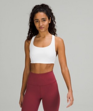 Lululemon Wunder Train Bra Medium Support, C/D Cup Kadın Spor Sütyeni Beyaz | EIVP-56917