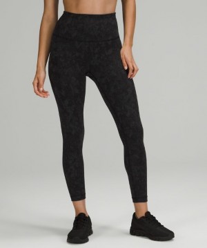 Lululemon Wunder Train HR Tight 25 Kadın Tayt Camo Siyah Renkli | DWPC-07435