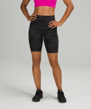 Lululemon Wunder Train High-Rise Short 8 Kadın Şort Camo Siyah Renkli | CSPY-89216