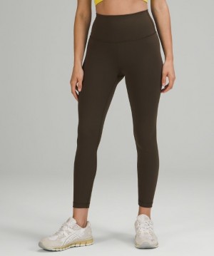 Lululemon Wunder Train High-Rise Tight 25 Kadın Tayt Koyu Zeytin Yeşili | ZMJE-85729