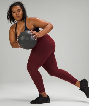 Lululemon Wunder Train High-Rise Tight 25 Kadın Tayt Kırmızı Bordo | TLXE-37961