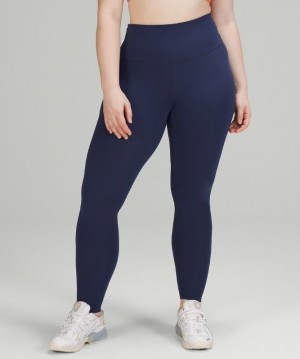 Lululemon Wunder Train High-Rise Tight 28 Kadın Tayt Night Sea | QHNK-83920