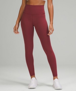 Lululemon Wunder Train High-Rise Tight 28 Kadın Tayt Bordo | NRBQ-90567