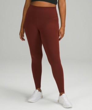 Lululemon Wunder Train High-Rise Tight 28 Kadın Tayt Kahverengi | VZAX-45297