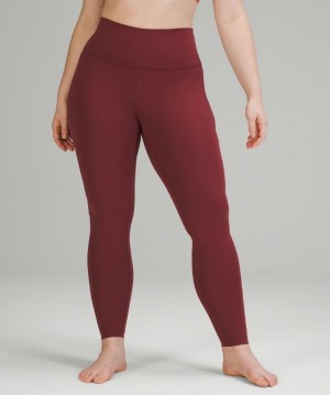 Lululemon Wunder Under HR Tight 28 Kadın Tayt Bordo | VSHL-73190