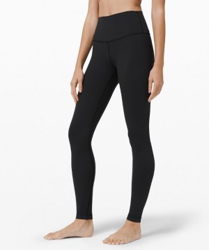 Lululemon Wunder Under HR Tight 28 Luon Kadın Tayt Siyah | JHSW-04295