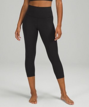 Lululemon Wunder Under High-Rise Crop 21 Kadın Pantolon Siyah | BLCV-15342