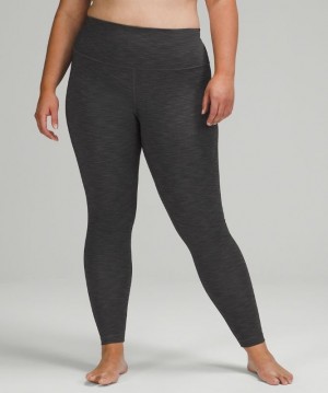 Lululemon Wunder Under High-Rise Tight 28 Brushed Full-On Luxtreme Kadın Tayt Siyah | IYTL-14769